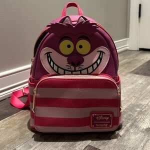 Disney Cheshire Cat Pink and White Backpack